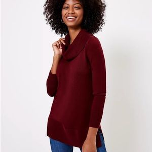 LOFT cowl tunic sweater